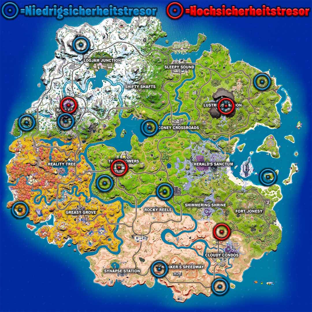 Fortnite: Schlüssel finden und Tresore öffnen – so geht’s in Season 4